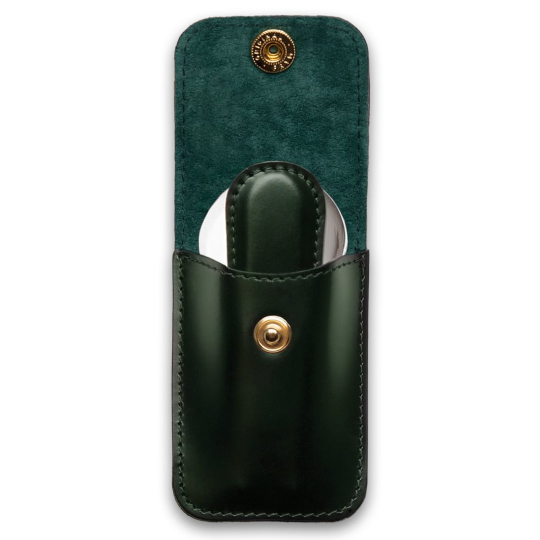 ETTINGER | Bridle Hide Leather Travel Shoe Horn Green