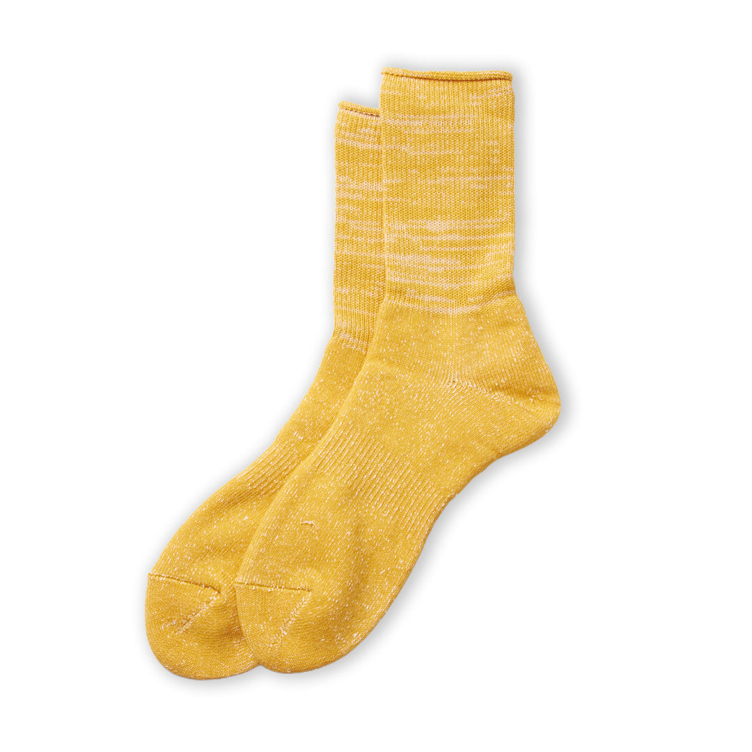 ROTOTO | Washi Pile Crew Socks - Yellow