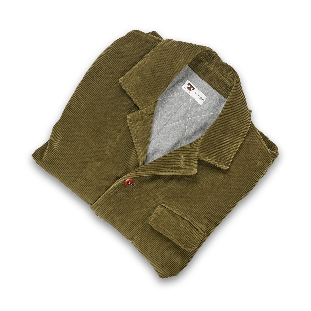 Tellason | Poacher Jacket Kindermann Corduroy Olive