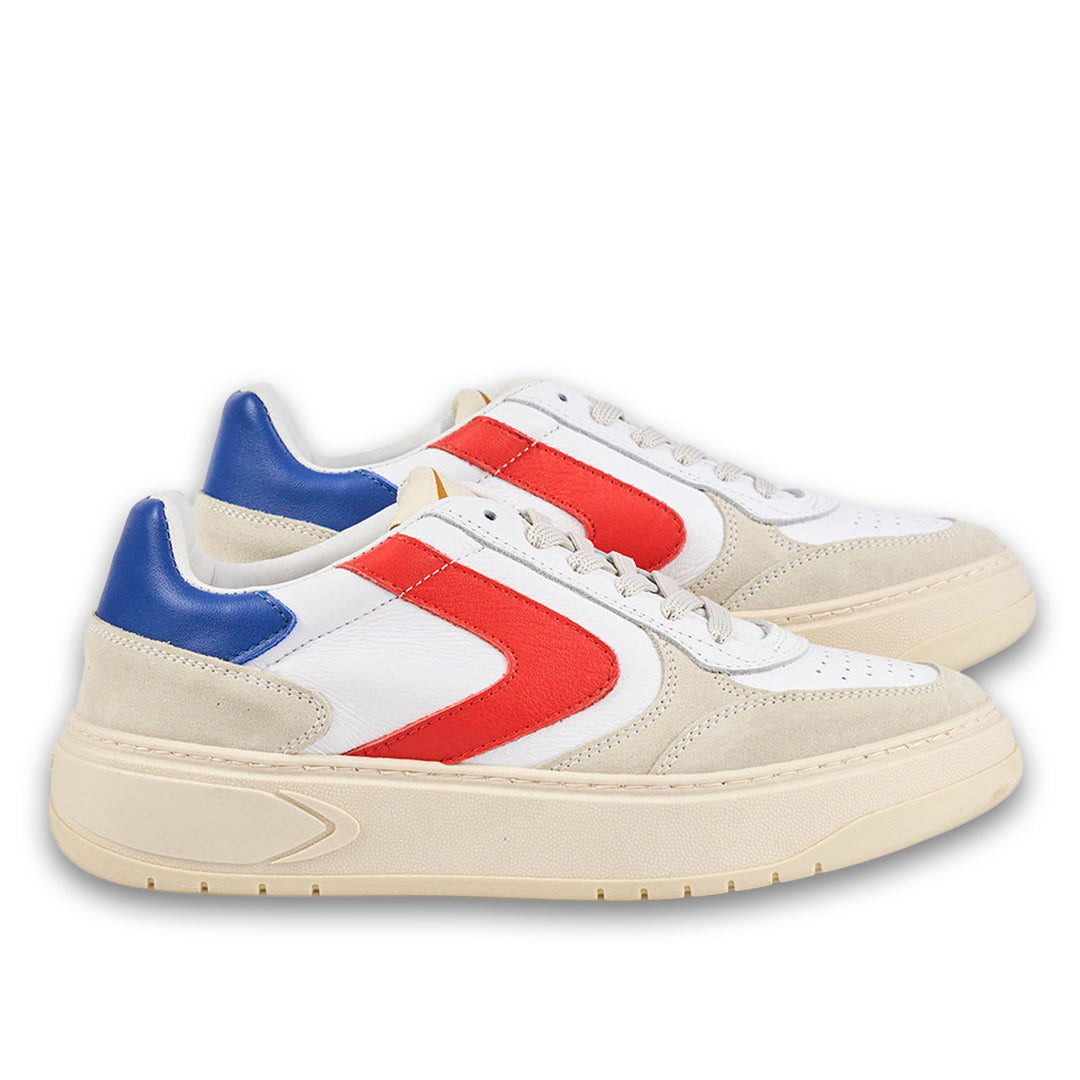VALSPORT | Hype Suede Leather White Royal Orange