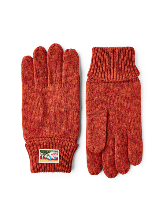 Hestra RAGGWOOL GLOVE Brick Red