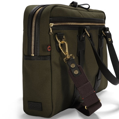 CROOTS | Flight Bag British Twill Olive