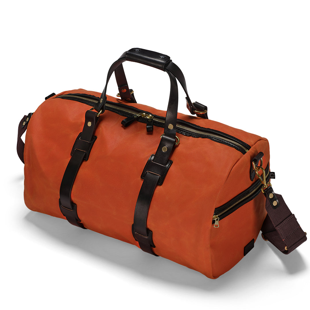 CROOTS | Duffle Holdall Vintage Canvas Orange Medium