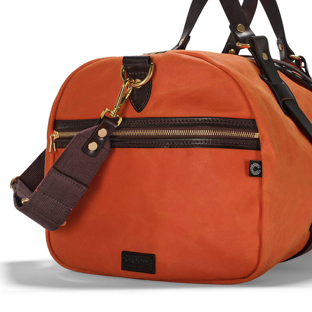 CROOTS | Duffle Holdall Vintage Canvas Orange Medium