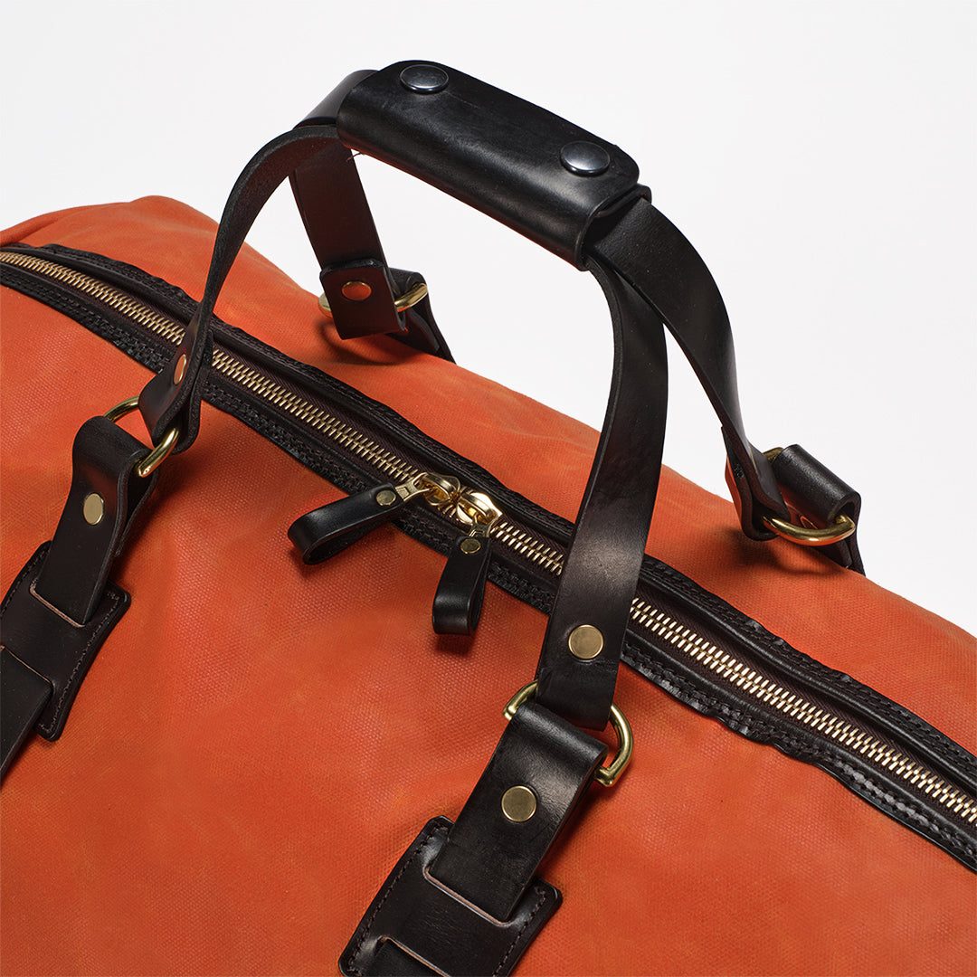 CROOTS | Duffle Holdall Vintage Canvas Orange Medium