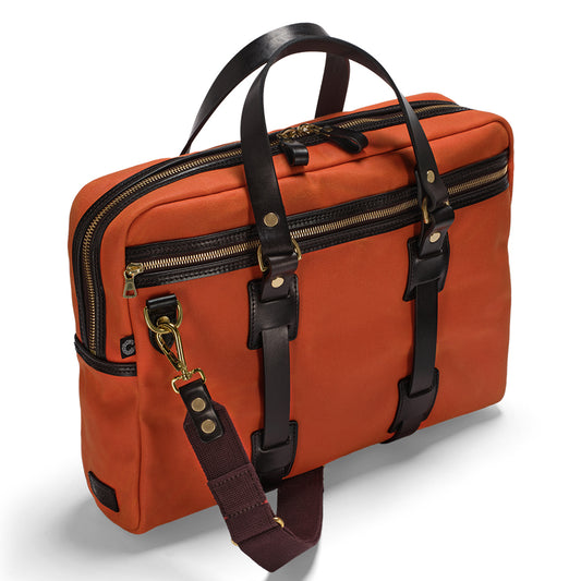 CROOTS | Laptop Bag Vintage Canvas Orange