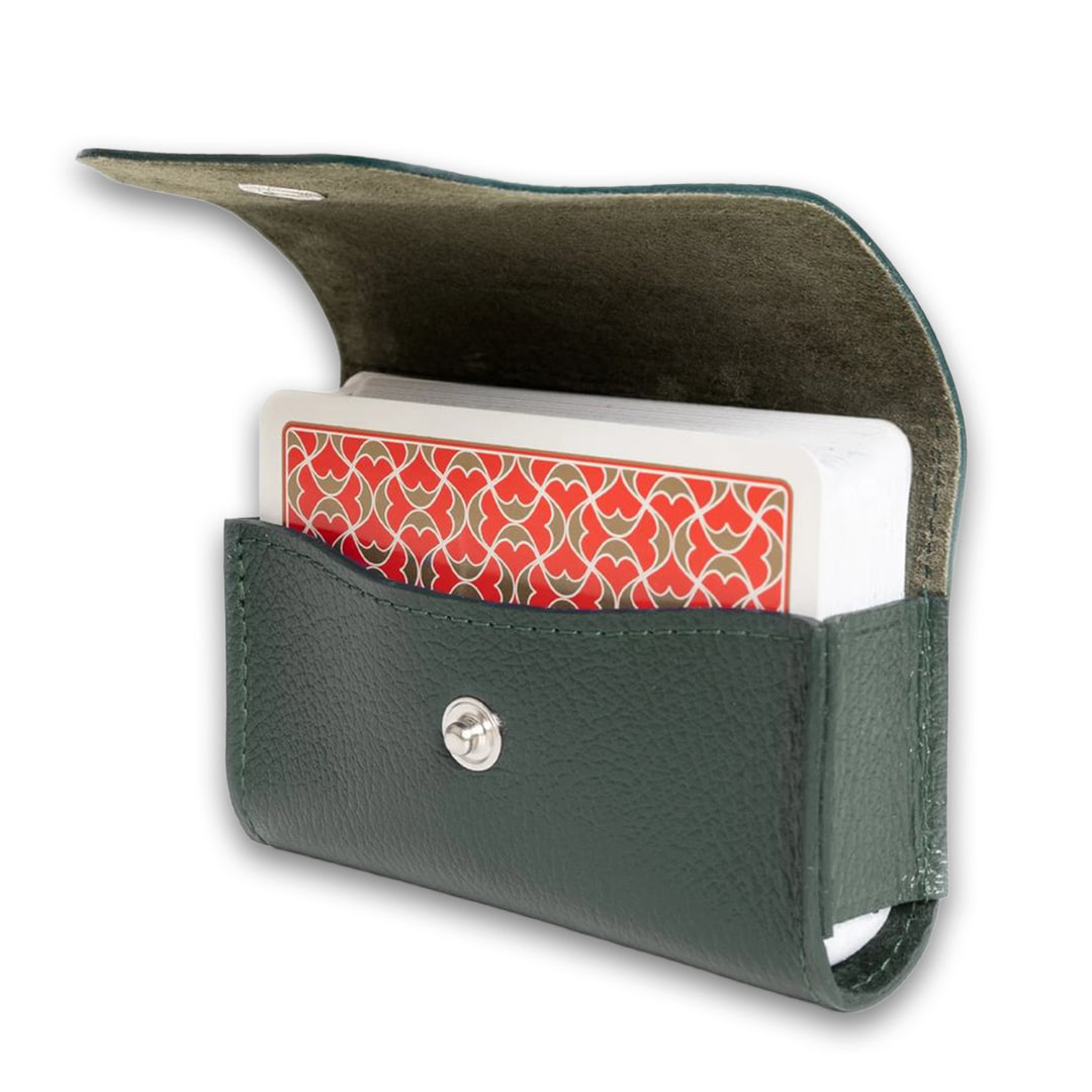 ETTINGER | Capra Single Playing Card Case Forest Green