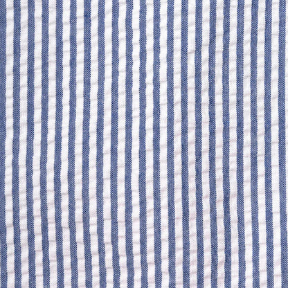 GITMAN | Button Down Shirt Navy Organic Seersucker