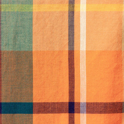 GITMAN | Button Down Shirt Orange Archive Indian Madras