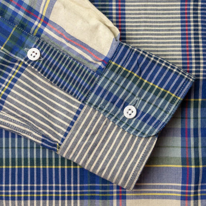 GITMAN | Button Down Shirt Tan/Blue Archive Madras