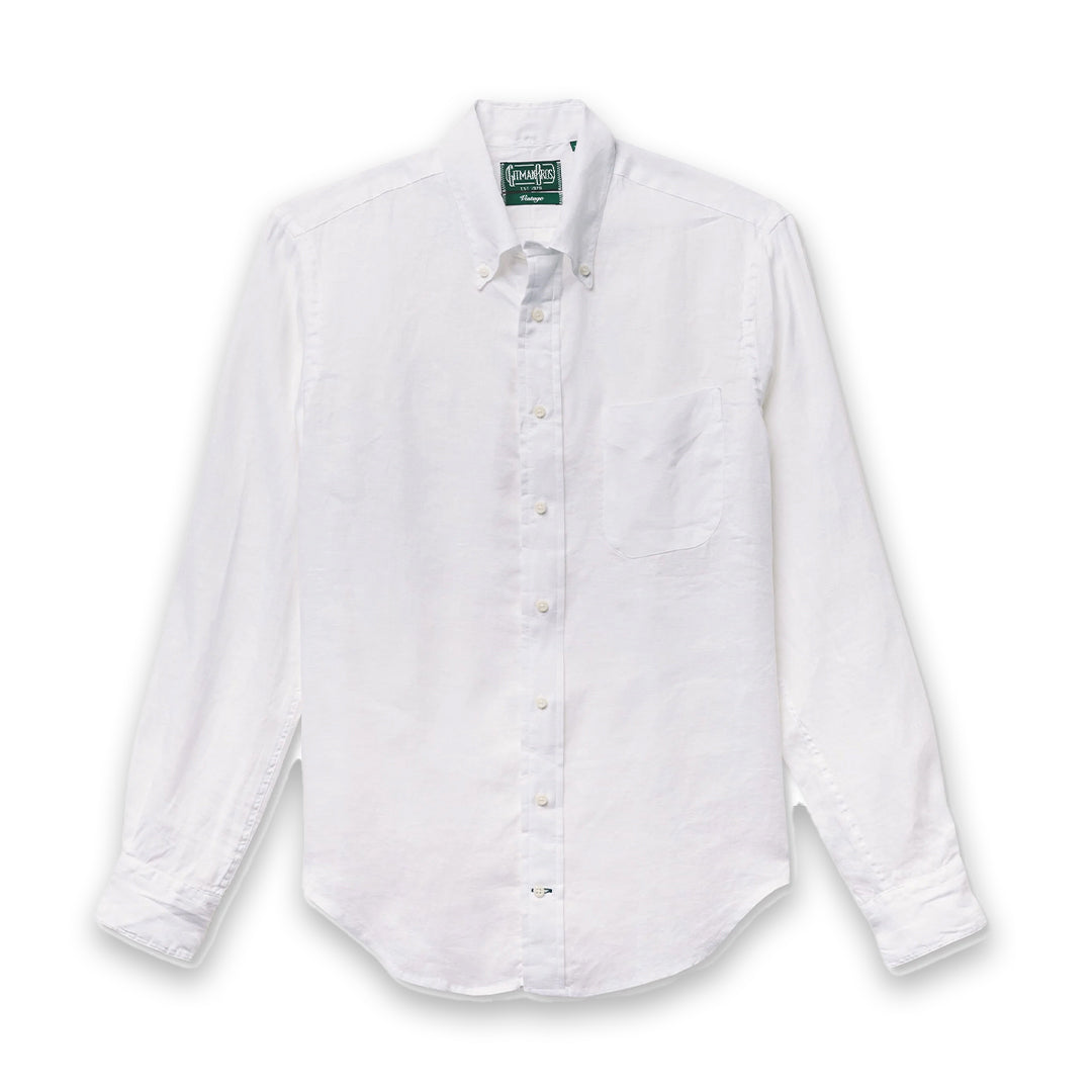 GITMAN | Button Down Shirt White Linen