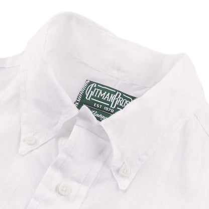 GITMAN | Button Down Shirt White Linen