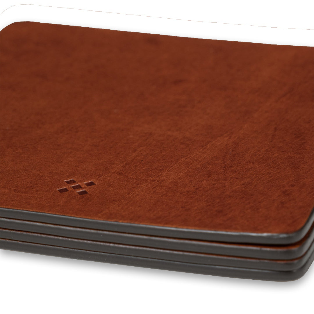 LGNDR | Leather Coaster Set DRYNK Chestnut