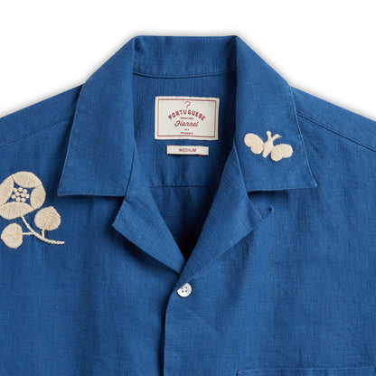 Portuguese Flannel | Emboidery Nat. Ramie Shirt