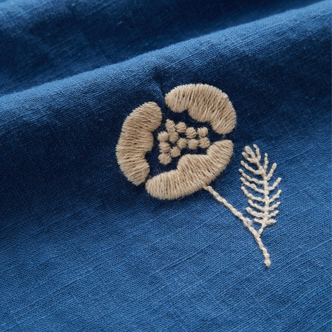 Portuguese Flannel | Emboidery Nat. Ramie Shirt
