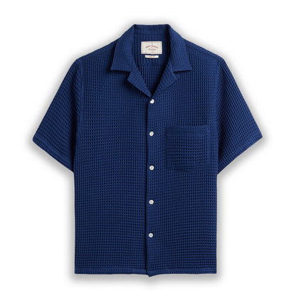 Portuguese Flannel | Honey Comb Shirt, Blue