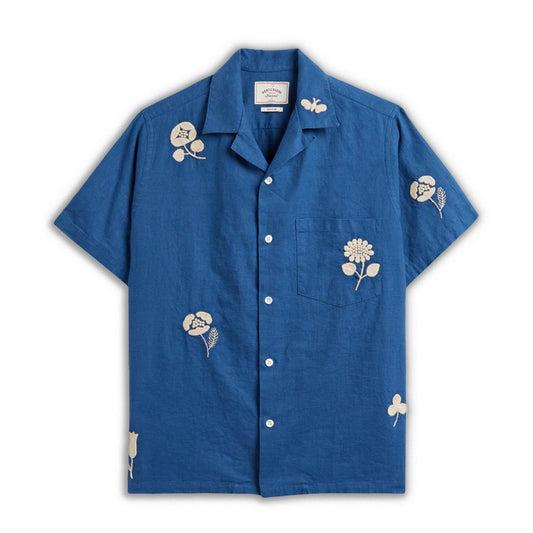 Portuguese Flannel | Emboidery Nat. Ramie Shirt