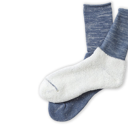 ROTOTO | Washi Pile Crew Socks - Slate Blue