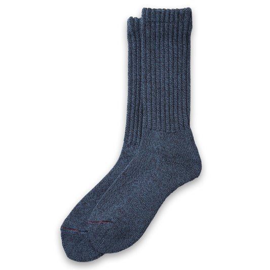 ROTOTO | Loose Pile Crew Socks Mix Navy