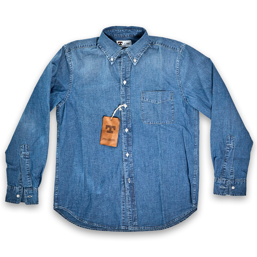 Tellason | Button Down Shirt Chambray Light Blue