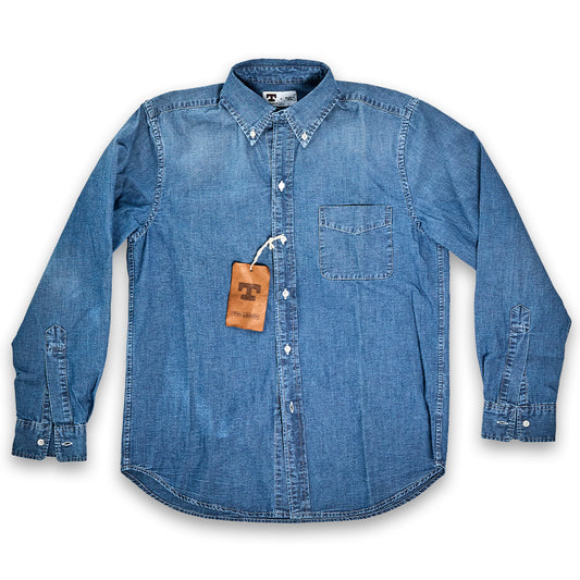 Tellason | Button Down Shirt Chambray Light Blue