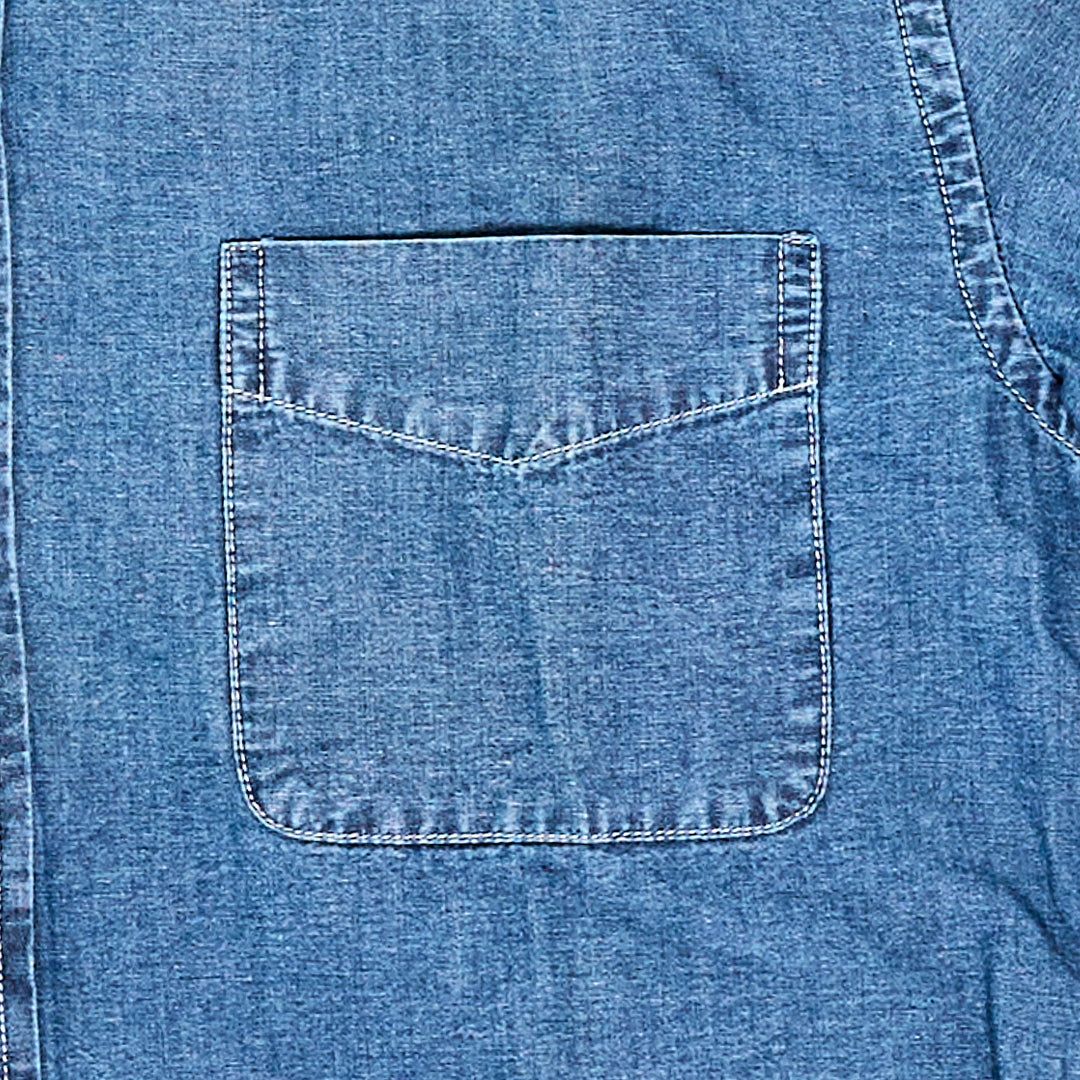 Tellason | Button Down Shirt Chambray Light Blue