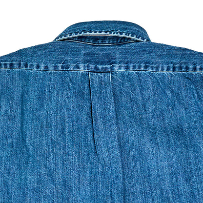 Tellason | Button Down Shirt Denim Special Wash Denim Blue