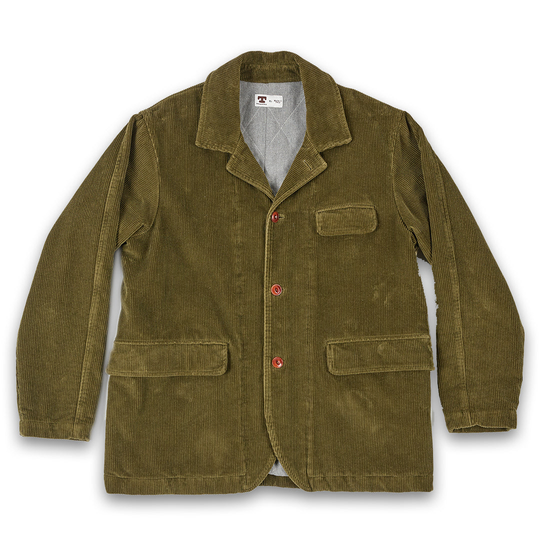 Tellason | Poacher Jacket Kindermann Corduroy Olive