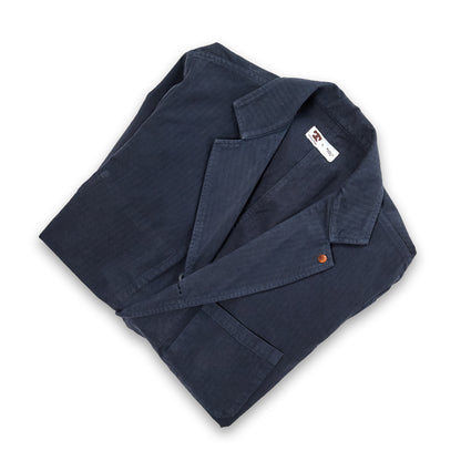 Tellason | Work Blazer Herringbone Twill Dark Navy