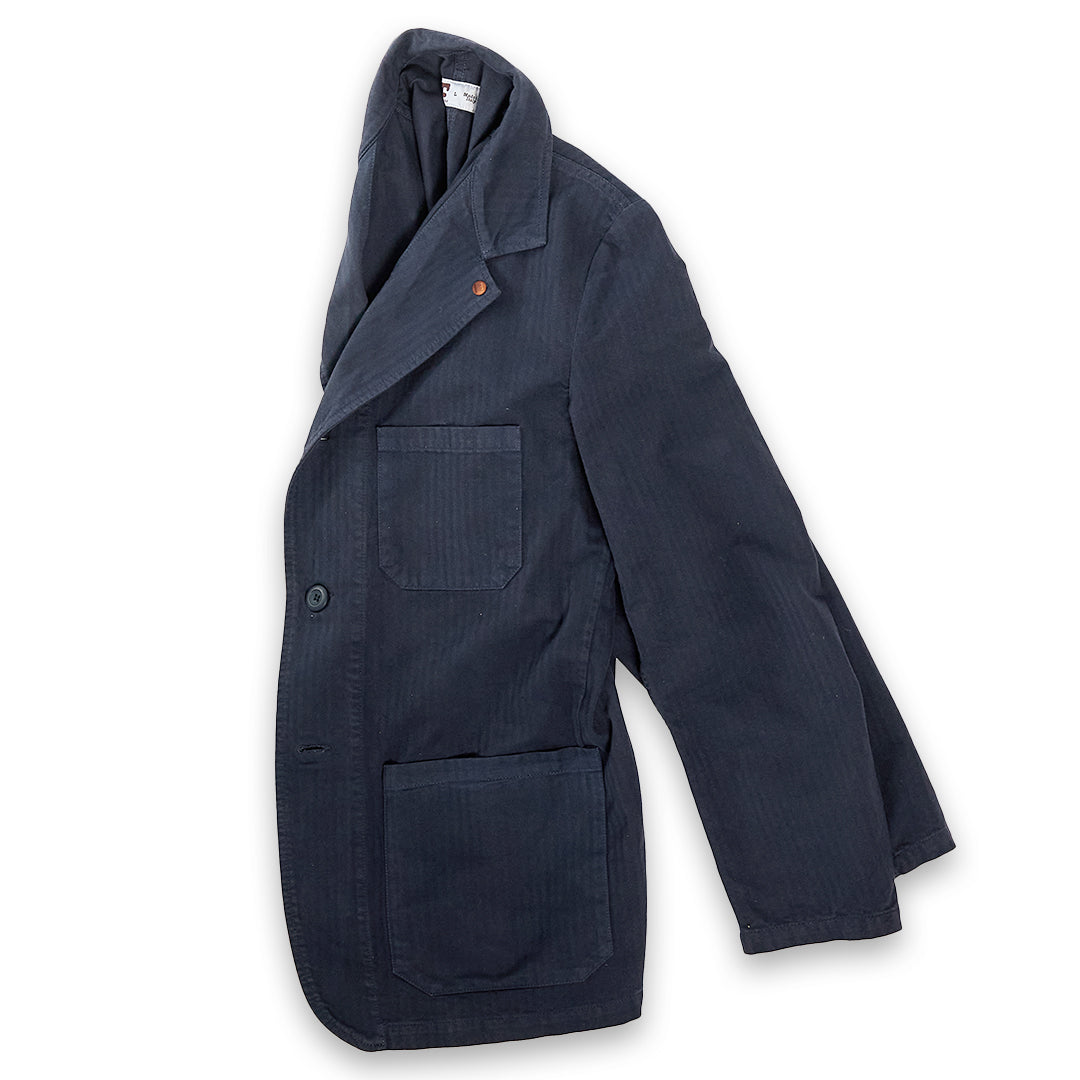 Tellason | Work Blazer Herringbone Twill Dark Navy