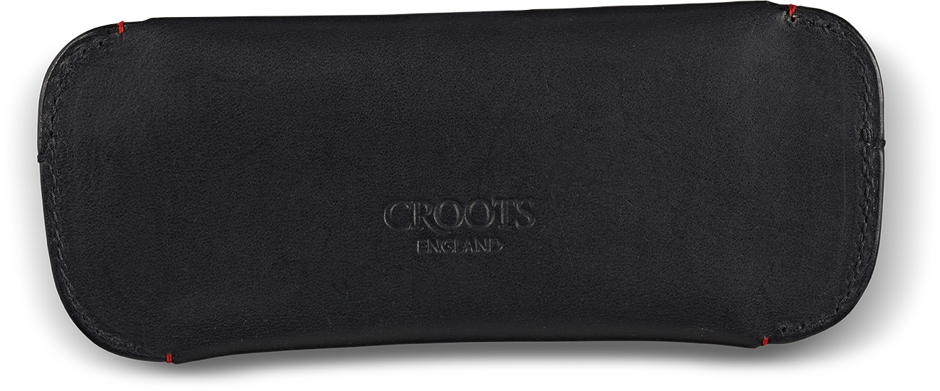 CROOTS | Glasses Case Vintage Leather Black
