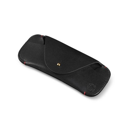 CROOTS | Glasses Case Vintage Leather Black