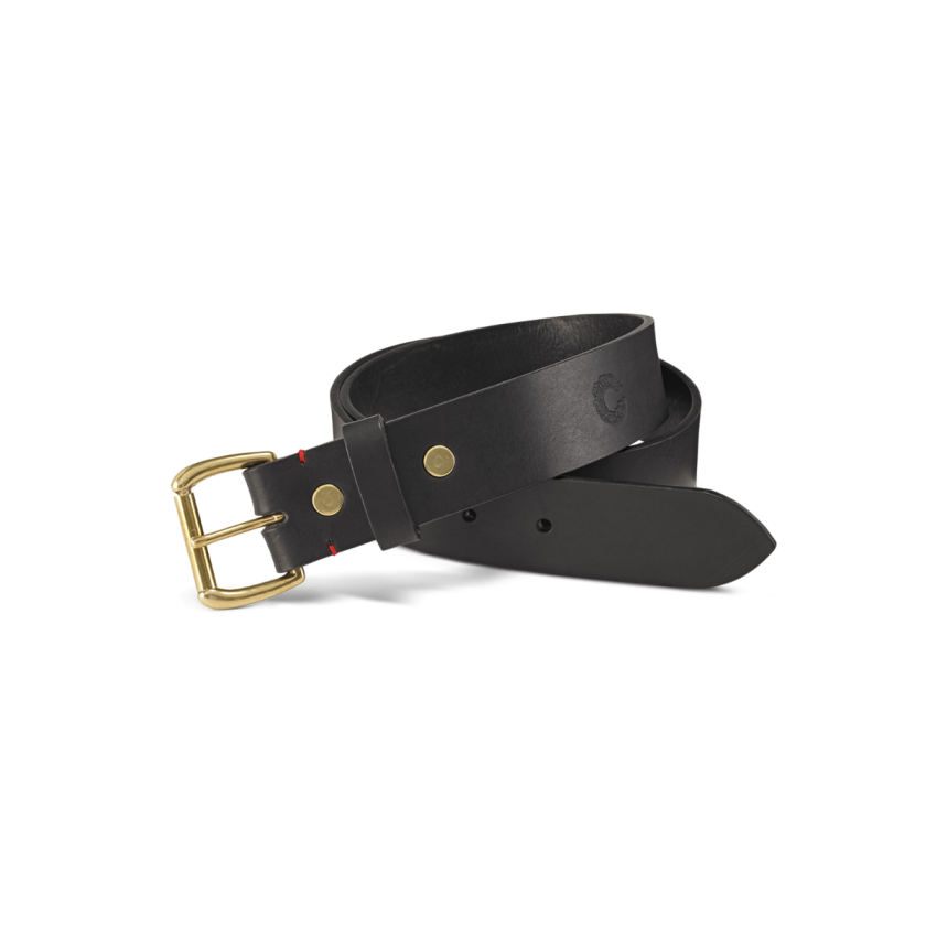 CROOTS | Rover Belt Vintage Leather Black Brass
